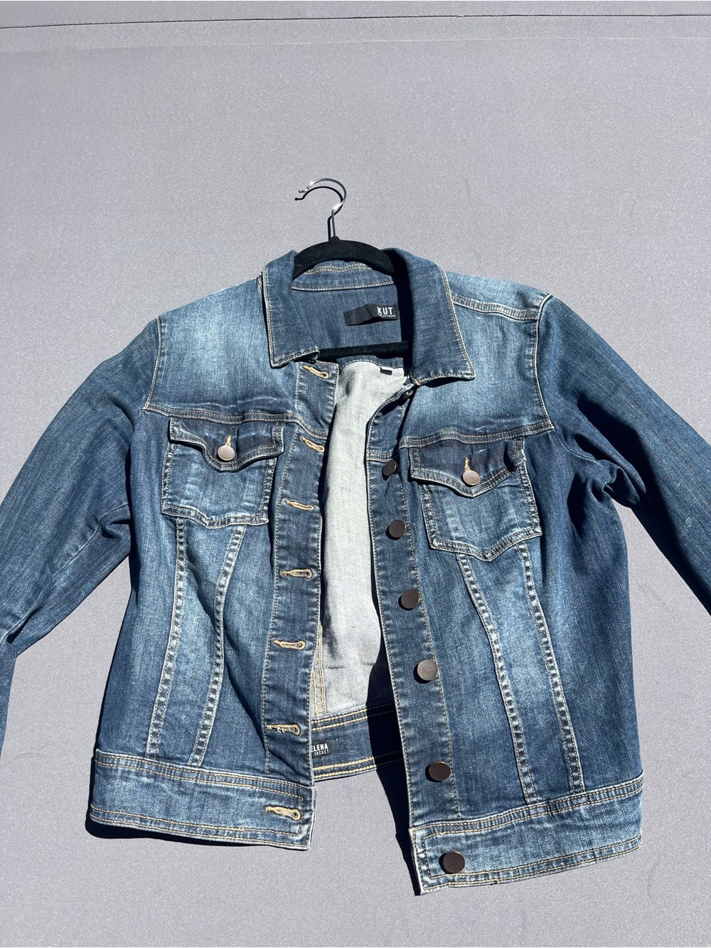 Kut from the Kloth Blue Denim Jean Jacket
